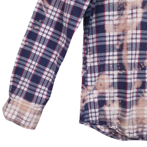 US Polo Assn Men’s Button Up Shirt Small Plaid ‘Merica Turtle Back Long Sleeve - Picture 5 of 11